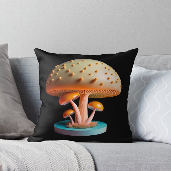 Item preview, Pastel Minimalistic Whimsical Magic Mushrooms - 3D designed and sold by The Oracle of Surrealism Sublime Consciousness.