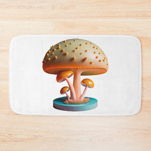 Item preview, Pastel Minimalistic Whimsical Magic Mushrooms - 3D designed and sold by The Oracle of Surrealism Sublime Consciousness.