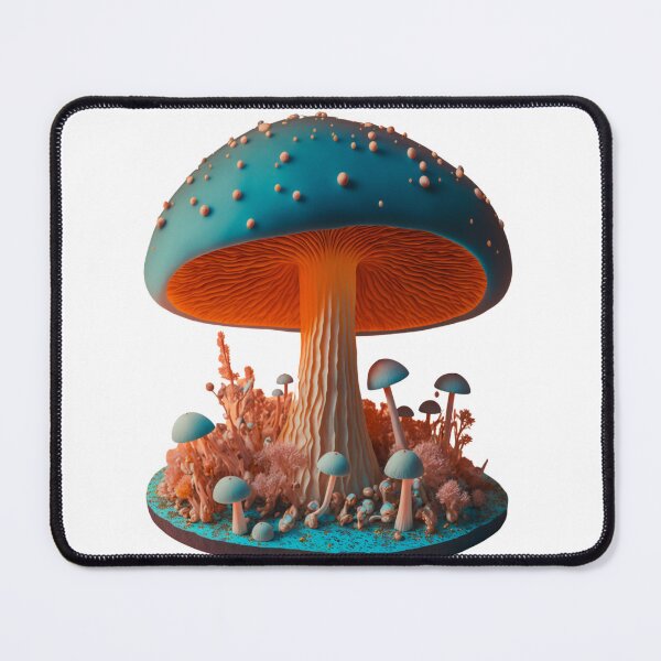Item preview, Pastel Minimalistic Whimsical Magic Mushrooms - 3D designed and sold by The Oracle of Surrealism Sublime Consciousness.