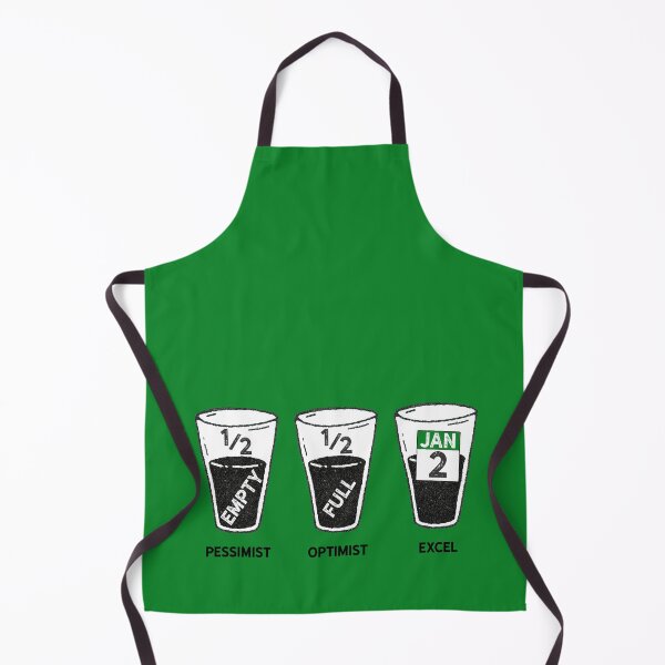 Item preview, glass half empty half full (excel) designed and sold by mystudiocreate.