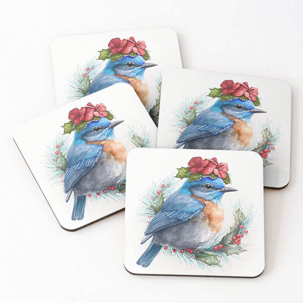 Item preview, Festive Bluebird Winter Holidays / Christmas Gifts designed and sold by Ealaionta Design.