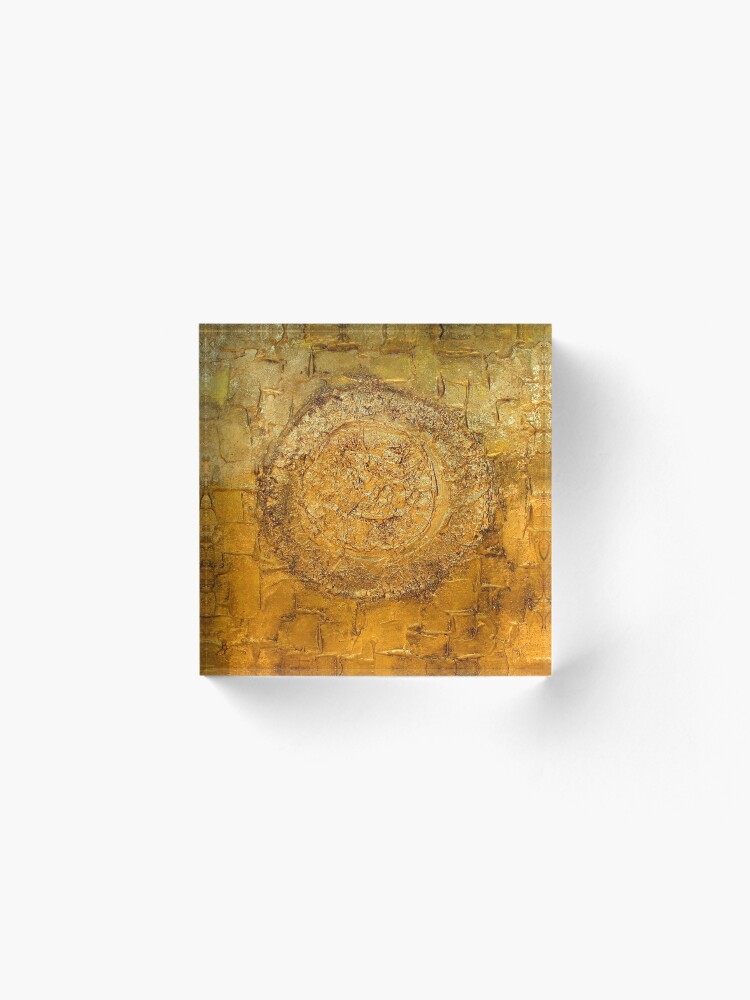 Alternate view of Mixed Media Abstract 1 Acrylic Block