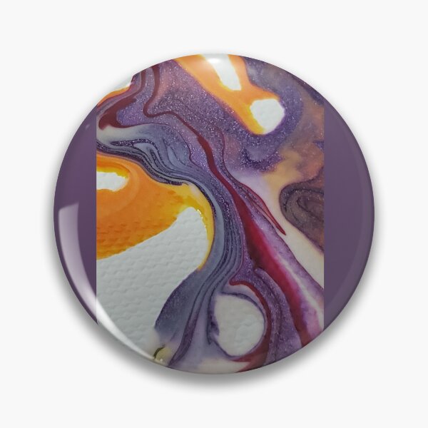 Item preview, Purple paint pour designed and sold by DancingCreek.