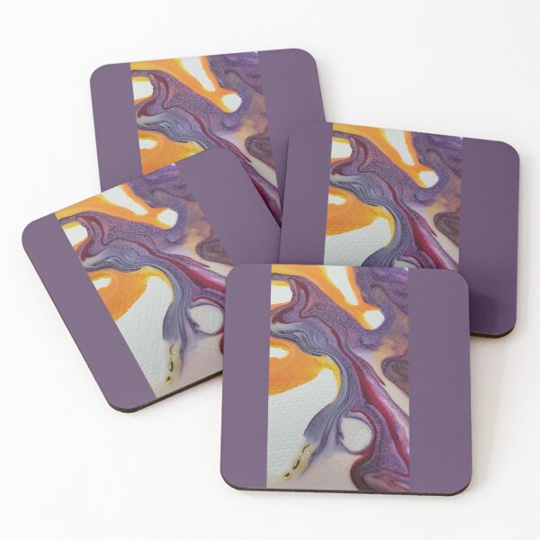 Item preview, Purple paint pour designed and sold by DancingCreek.