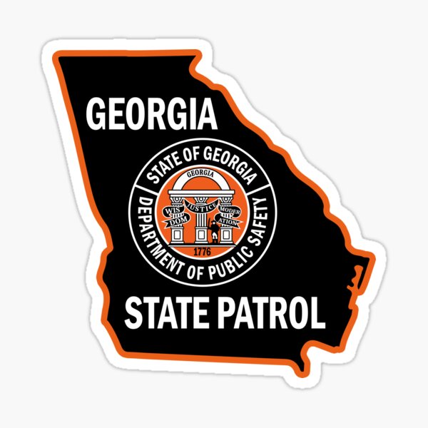 Georgia State Patrol Trooper Police Patch Badge Shield Sticker For Sale By Osprey34 4552