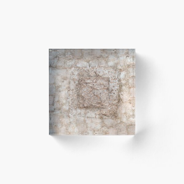 Mixed Media Abstract 2 Acrylic Block