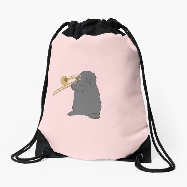 Item preview, bunny playing a trombone designed and sold by practiceyourins.