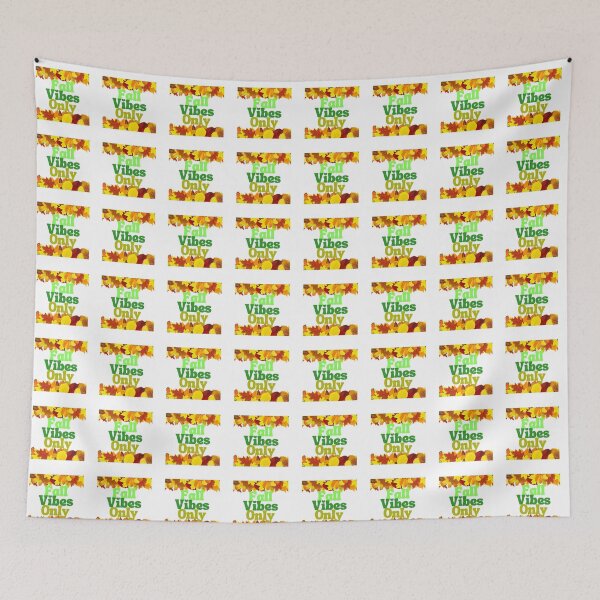 Item preview,  Cute Leaves  Colorful Bubble Letters Fall Vibes Only  designed and sold by Darlene Douglas-Jackson.