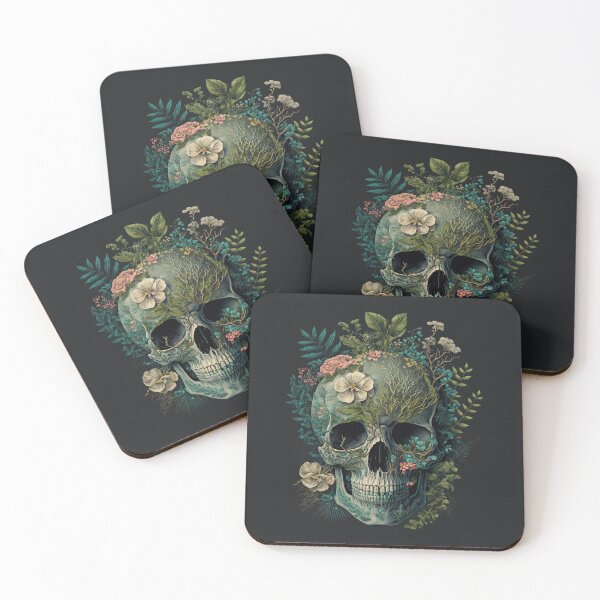 Item preview, Bones and Botany - Skull 1 designed and sold by SparkDrago.