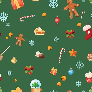 Artwork thumbnail, Christmas Pattern by ConvenientCat