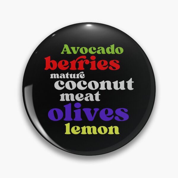 Item preview, keto diet, avocado, berries, olives, coconut, olives, lemon designed and sold by doctors-apparel.