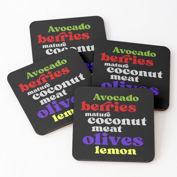 Item preview, keto diet, avocado, berries, olives, coconut, olives, lemon designed and sold by doctors-apparel.