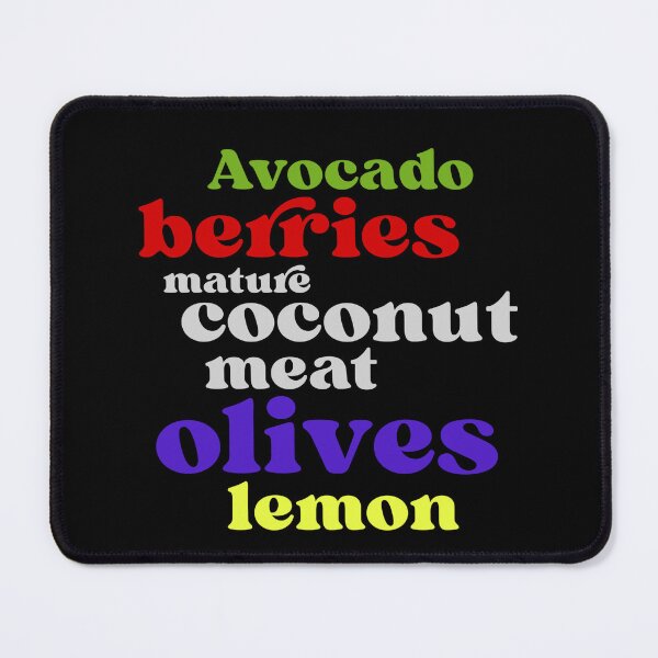 Item preview, keto diet, avocado, berries, olives, coconut, olives, lemon designed and sold by doctors-apparel.