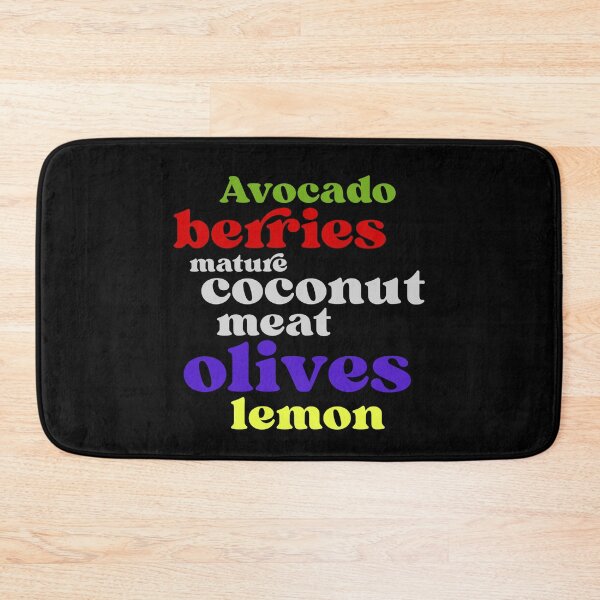 Item preview, keto diet, avocado, berries, olives, coconut, olives, lemon designed and sold by doctors-apparel.