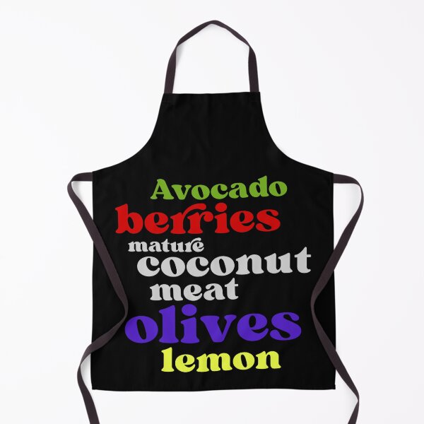 Item preview, keto diet, avocado, berries, olives, coconut, olives, lemon designed and sold by doctors-apparel.
