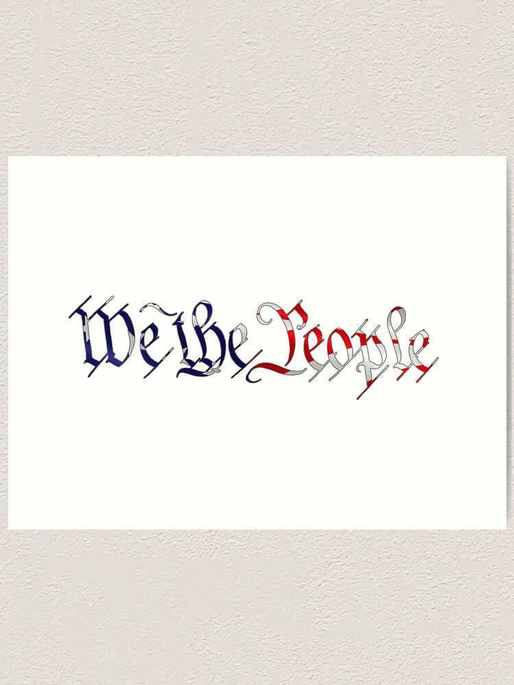 America First. We The People American Flag Wall Art 4th of july