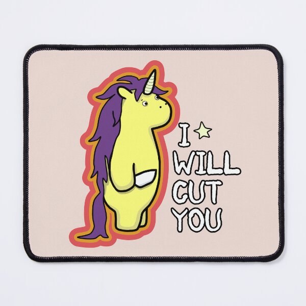 Item preview, I Will Cut You - Stabby Stab The Unicorn designed and sold by ViewerEqualsPhoton.