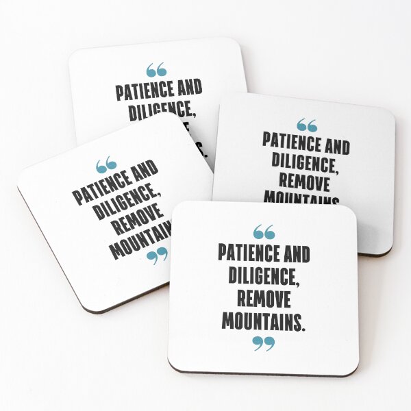 Item preview, Patience and diligence, remove mountains. designed and sold by 1Lio.