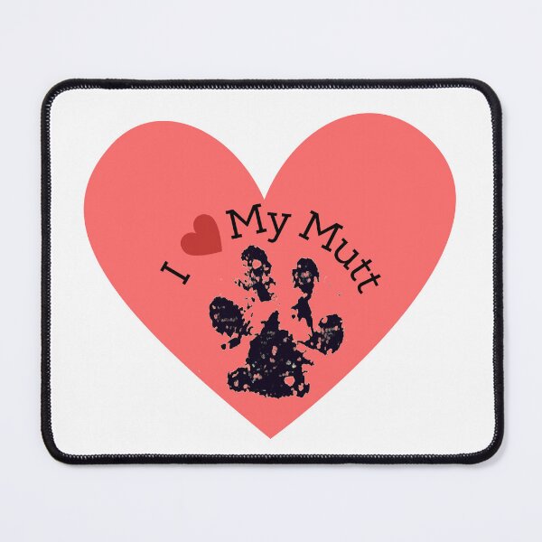 Item preview, Mutt Love Heart designed and sold by ChinnieGirl.