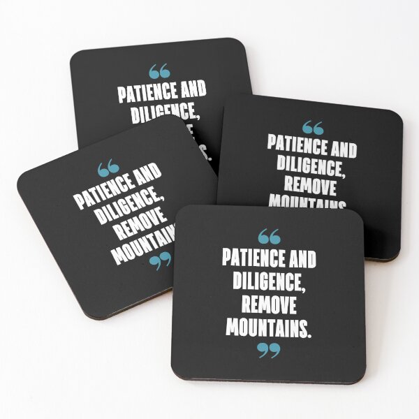 Item preview, Patience and diligence, remove mountains. designed and sold by 1Lio.