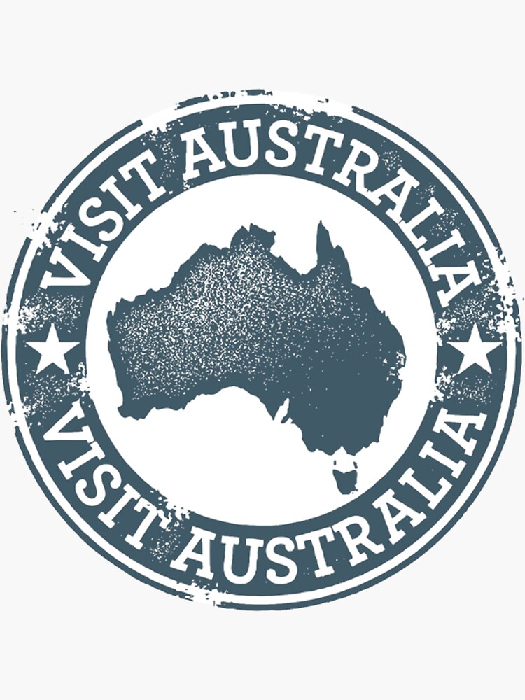 AUSTRALIA Passport stamp Sticker