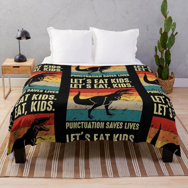 Item preview, Lets Eat Kids Punctuation Saves Lives Dinosaur Grammar T Rex  designed and sold by WoodburyLake.