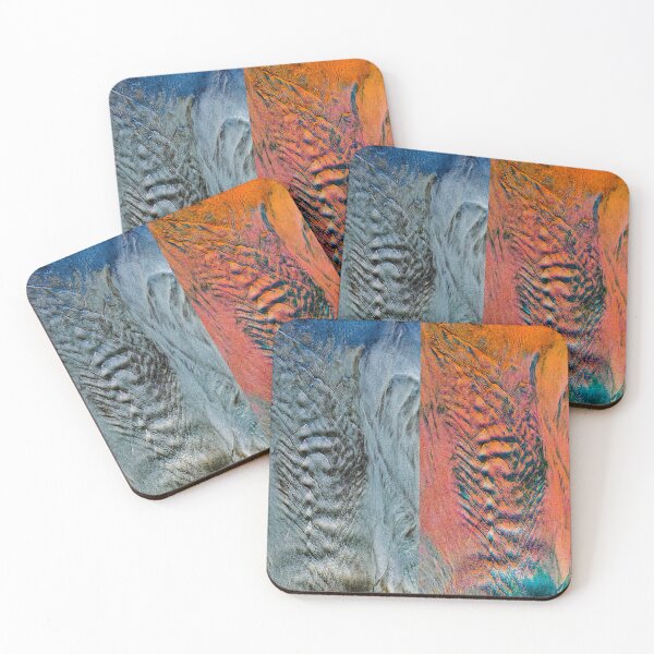 Item preview, Abstract tideway faces in blue red Diptych designed and sold by kall3bu.