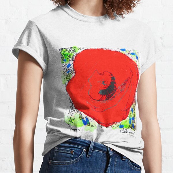 Red Poppy Flower Classic T-Shirt