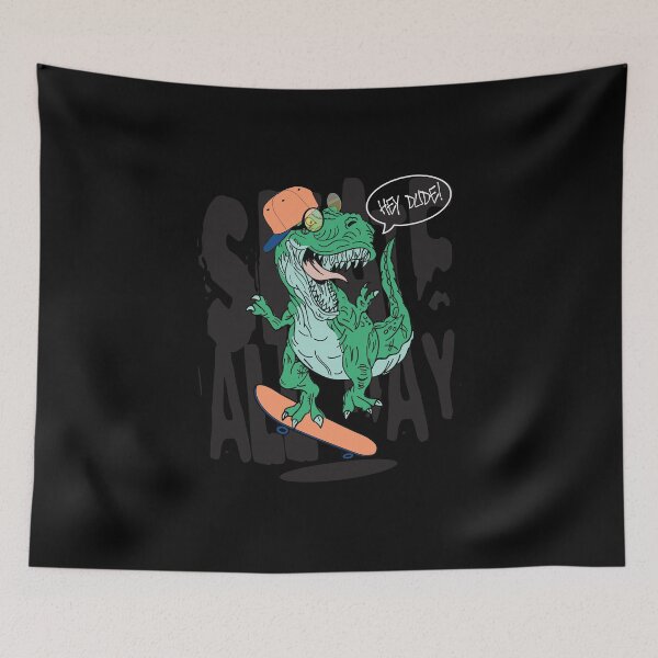 Item preview, Hey Dude Skate All Day Cool Funny Dino designed and sold by zoripet Store.