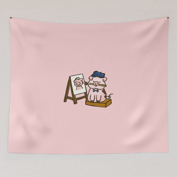 Item preview, funny pig self portrait designed and sold by Sophieeeeehu.