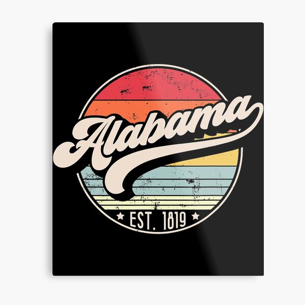 Item preview, Retro Alabama Home State AL Cool 70s Style Sunset designed and sold by JackSadowski.