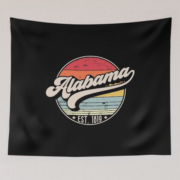 Item preview, Retro Alabama Home State AL Cool 70s Style Sunset designed and sold by JackSadowski.
