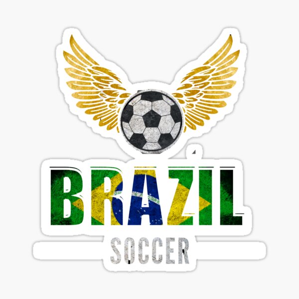 Brazil Football Shirt - Brazil Soccer Shirt - Brazilian Soccer Shirt  Sticker for Sale by Galvanized