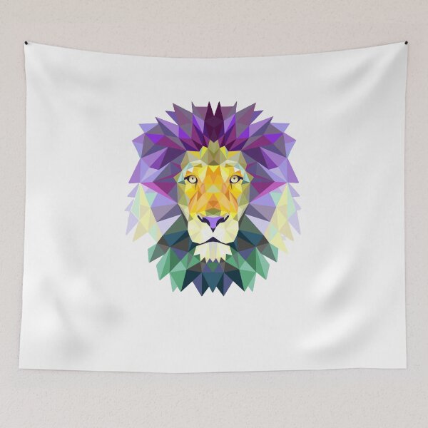 Item preview, lion artwork lion's face designed and sold by MKarts96.