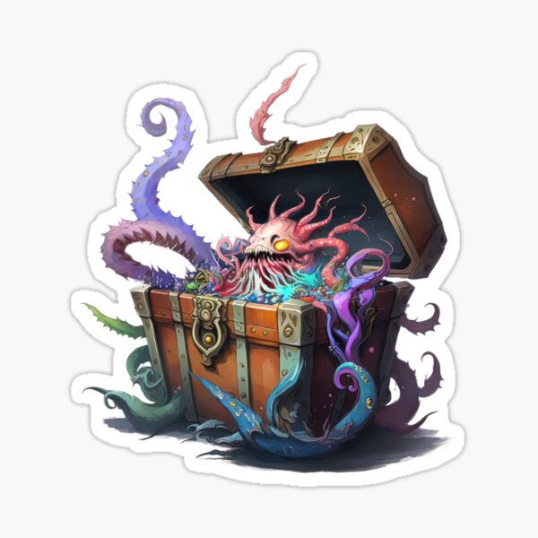 Just a Perfectly Ordinary Treasure Chest (I Promise) Sticker