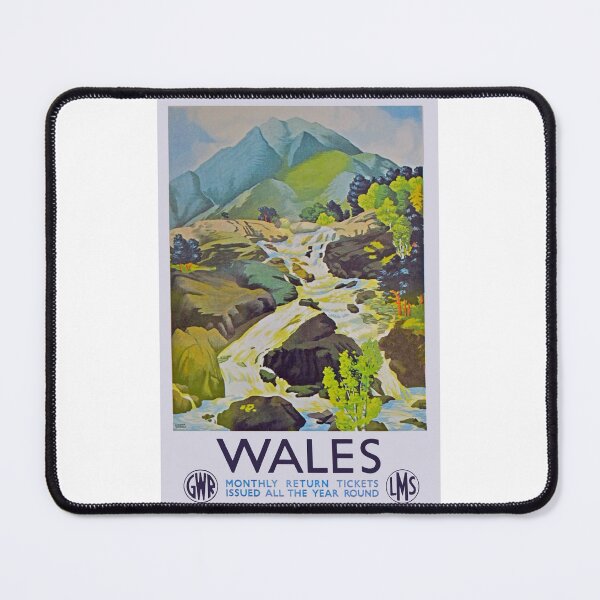 Item preview, A Vintage Great Western Railway poster advertising travel to Wales designed and sold by Random Railways.