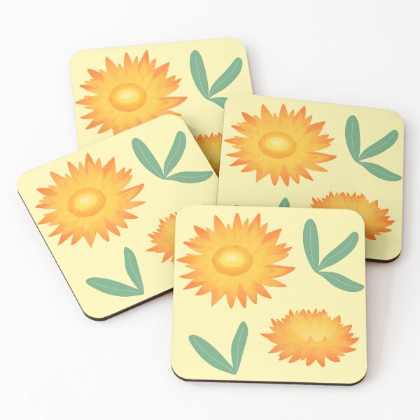 Item preview, Golden Everlasting Flower - Strawflower designed and sold by BundaBear.
