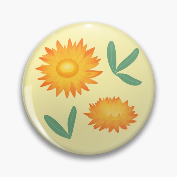 Item preview, Golden Everlasting Flower - Strawflower designed and sold by BundaBear.