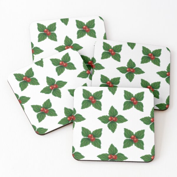 Item preview, Christmas Berries Pattern designed and sold by SilentNoiseArt.