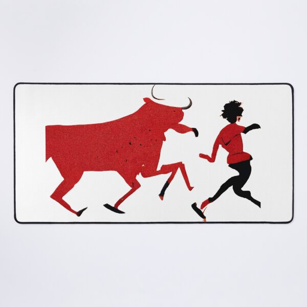 Item preview, Abstract person running with the bulls in Spain. designed and sold by liana campbell.