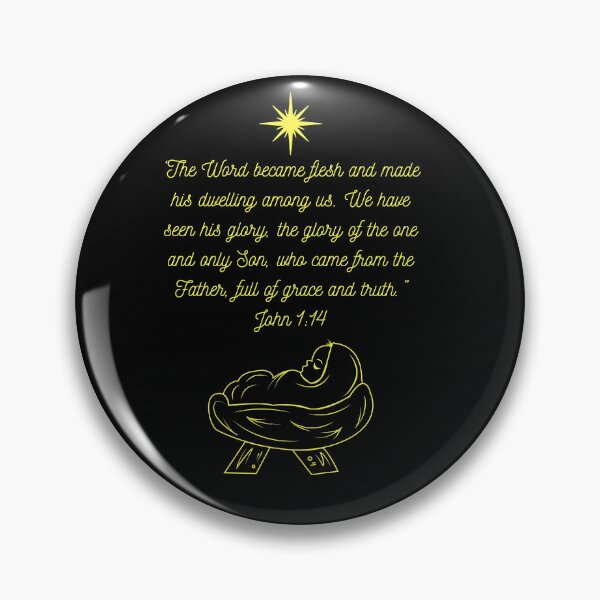 Item preview, The Word became flesh and made his dwelling among us. - Bible Verse - Christian Christmas Design designed and sold by Ric1926.