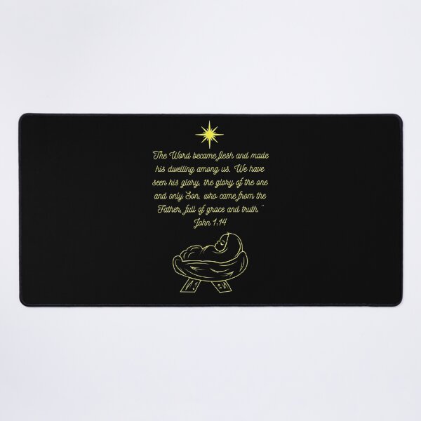 Item preview, The Word became flesh and made his dwelling among us. - Bible Verse - Christian Christmas Design designed and sold by Ric1926.