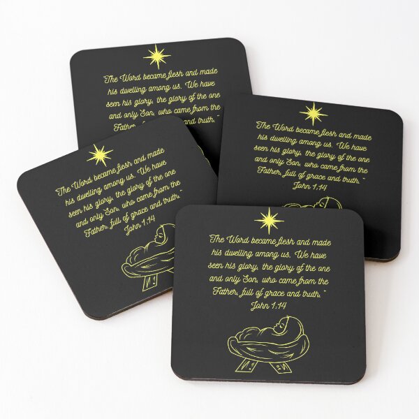 Item preview, The Word became flesh and made his dwelling among us. - Bible Verse - Christian Christmas Design designed and sold by Ric1926.