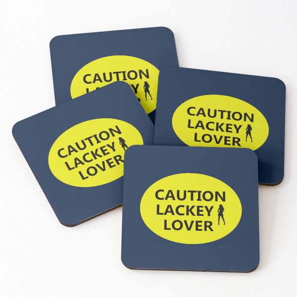 Item preview, Copy of CAUTION LACKEY LOVER industrial style sign designed and sold by lobodelnoir.