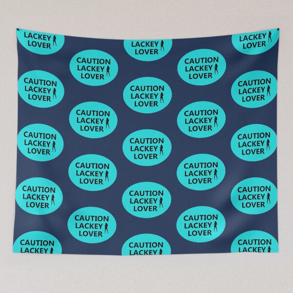 Item preview, CAUTION LACKEY LOVER industrial style sign designed and sold by lobodelnoir.