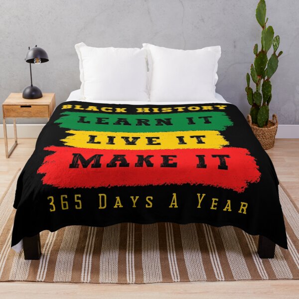 Item preview, Black History Learn It, Live It, Make It, 365 Days A Year : black history month, black history : Gifts for celebrate Black History designed and sold by MokonoKokoro.