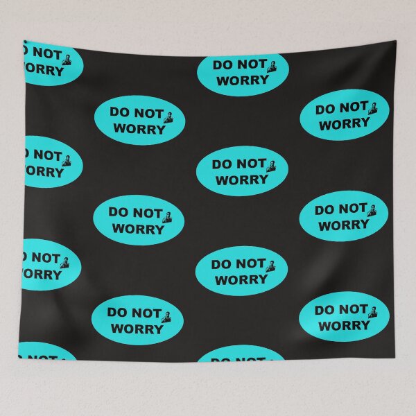 Item preview, DO NOT WORRY industrial style sign designed and sold by lobodelnoir.