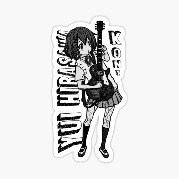 Japanese Anime K-ON Yui's 3 Pieces Sticker Set Manga 