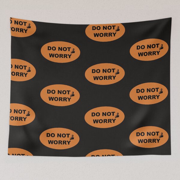 Item preview, DO NOT WORRY industrial style sign designed and sold by lobodelnoir.