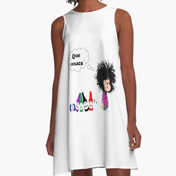 Mafalda resaca, beer Vestido acampanado